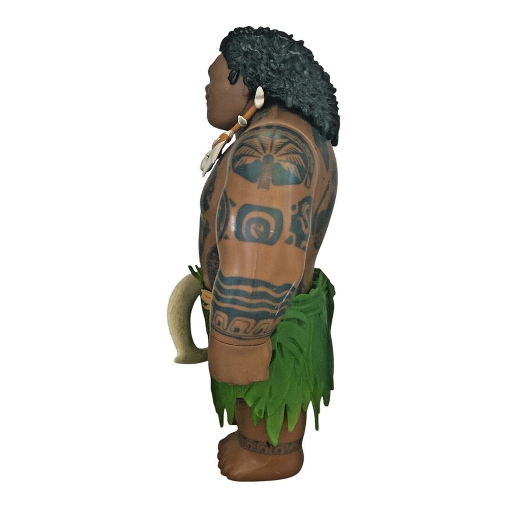 Disney Moana MAUI Figure Doll 11" 2015 Hasbro Toy Includes Hook Demi God - Picture 4 of 7